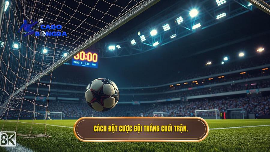 1. Cách đặt cược đội thắng cuối trận.
