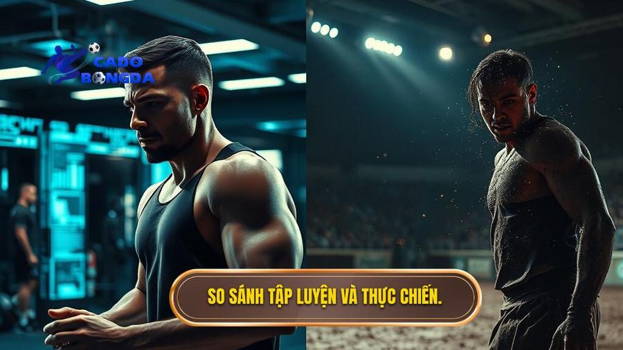 3. So sánh tập luyện và thực chiến.