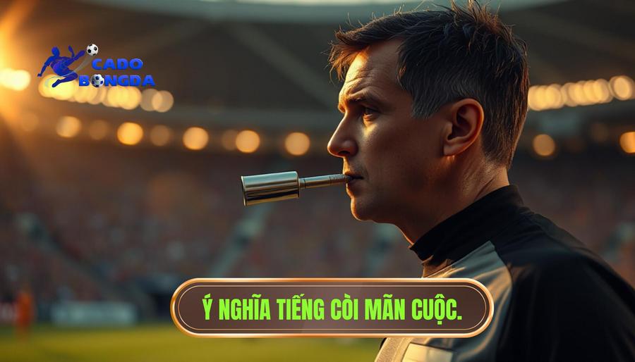 Ý nghĩa biểu tượng của tiếng còi kết thúc trận đấu